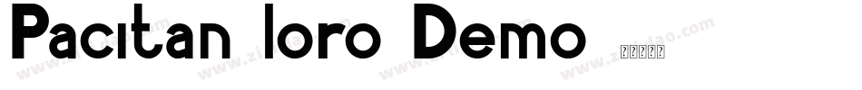 Pacitan loro Demo字体转换